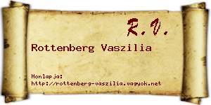 Rottenberg Vaszilia névjegykártya